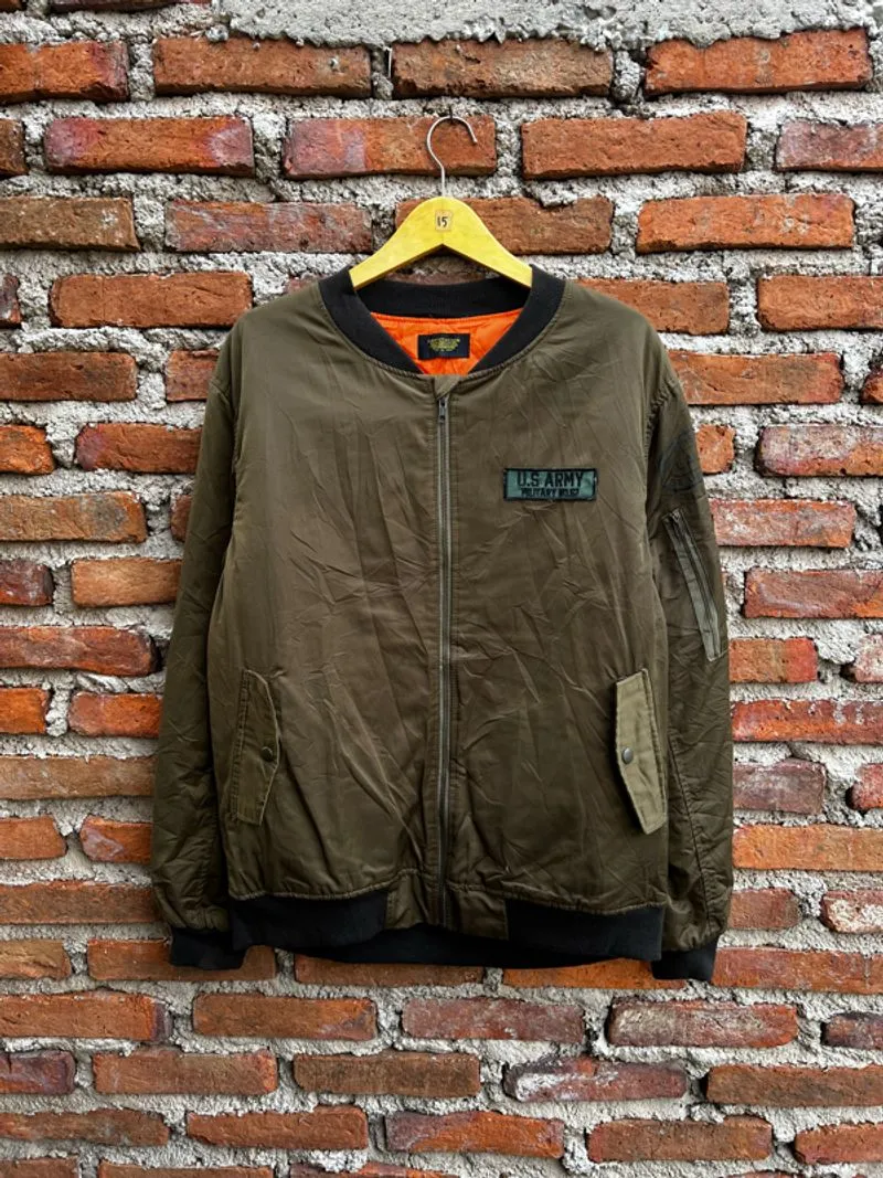 Bomber Thriftstandart hijau army photo 1