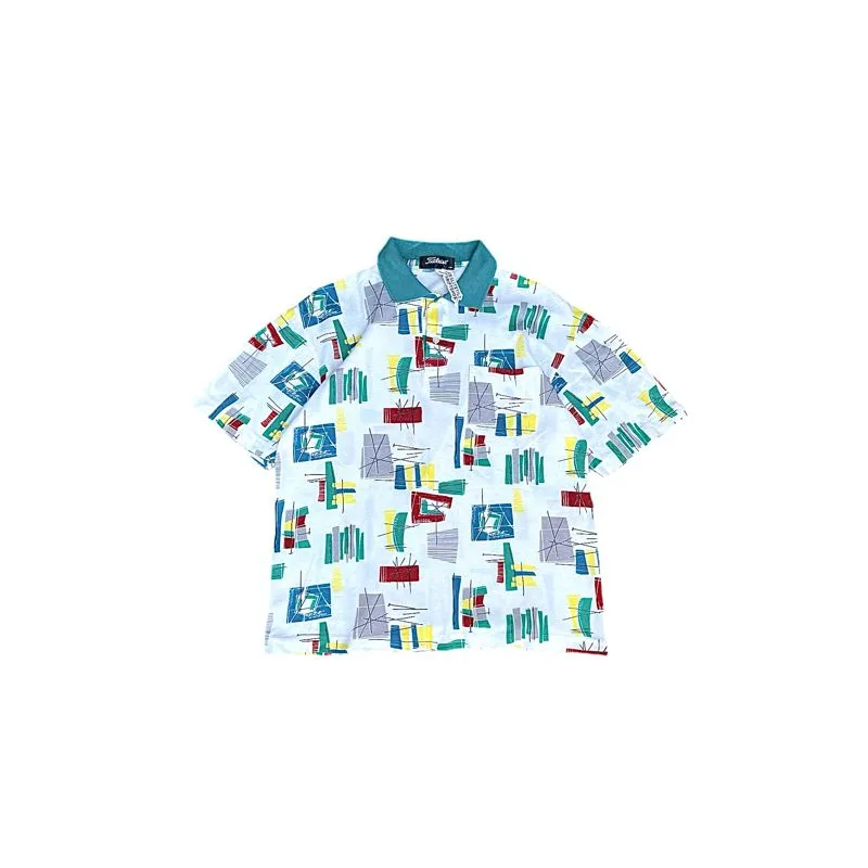 TITLEIST GOLF Abstract Pattern Pocket Poloshirts photo 1