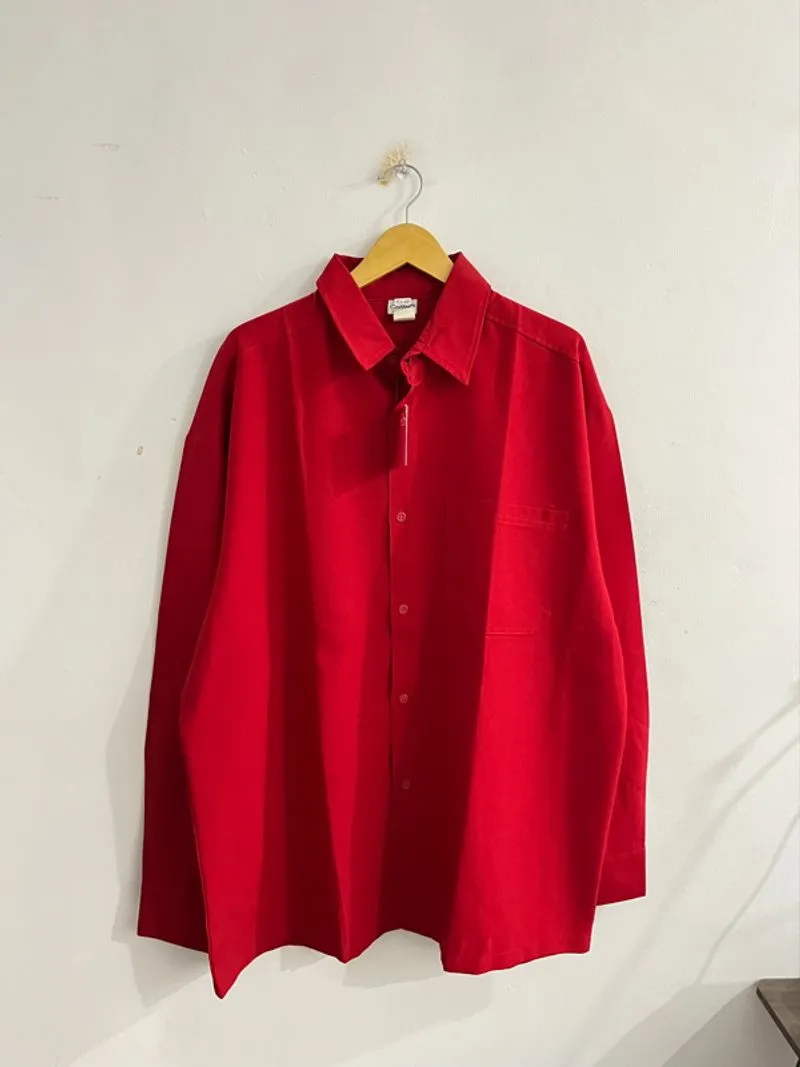 Caltop Red Button Up photo 1