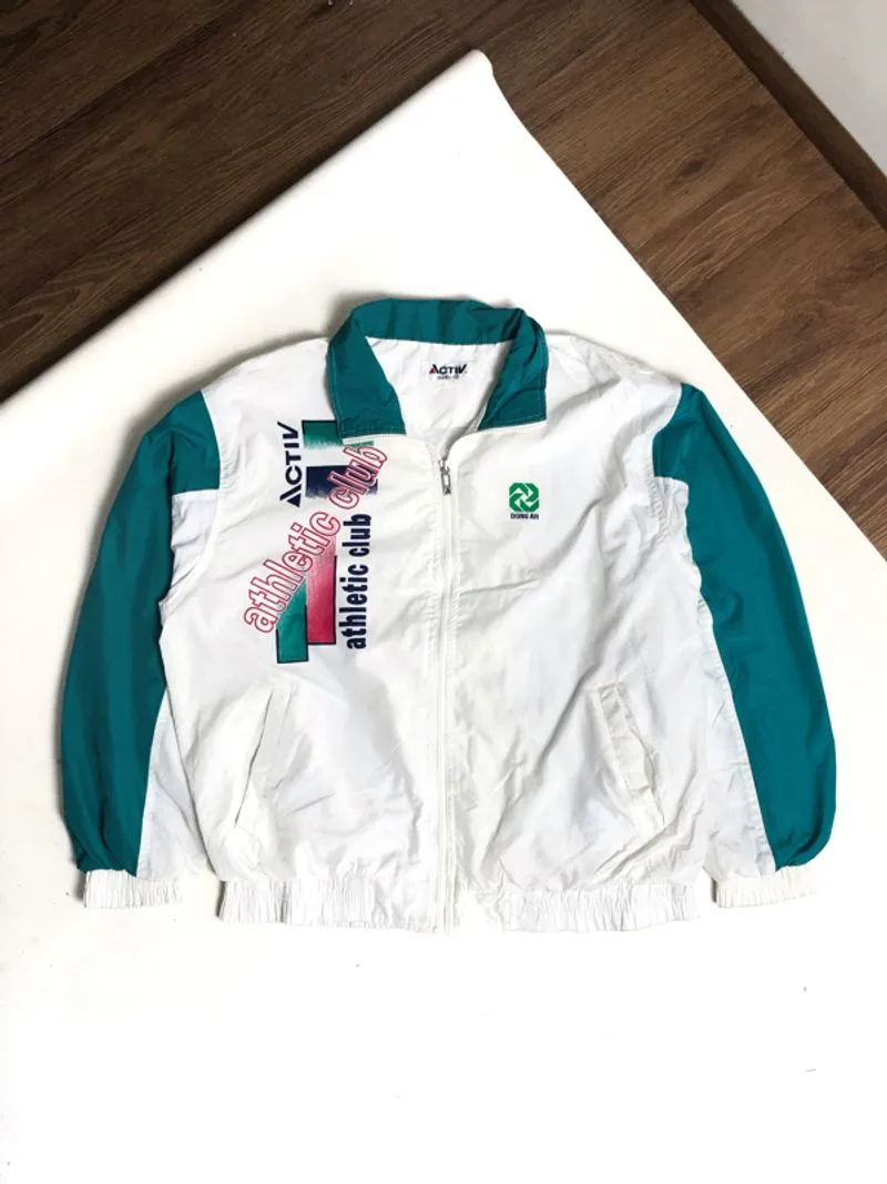 Vtg Windbreaker Activ Jacket Size L fit XL photo 1