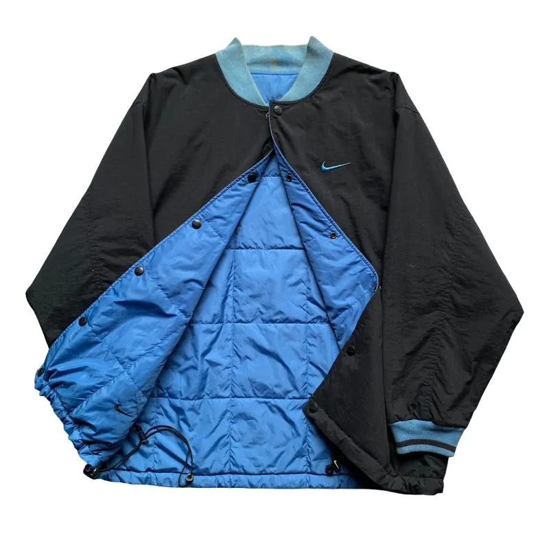 Nike Streetwear Vintage Varsity jacket Pria blue black photo 1