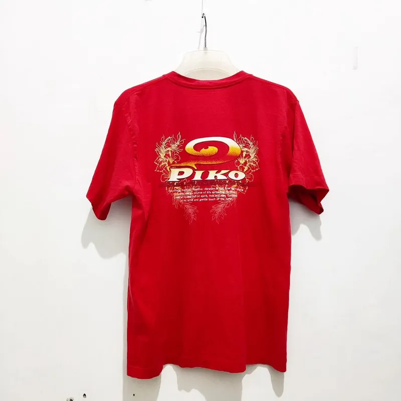 Piko Sports Vintage Y2K T-shirt Pria red