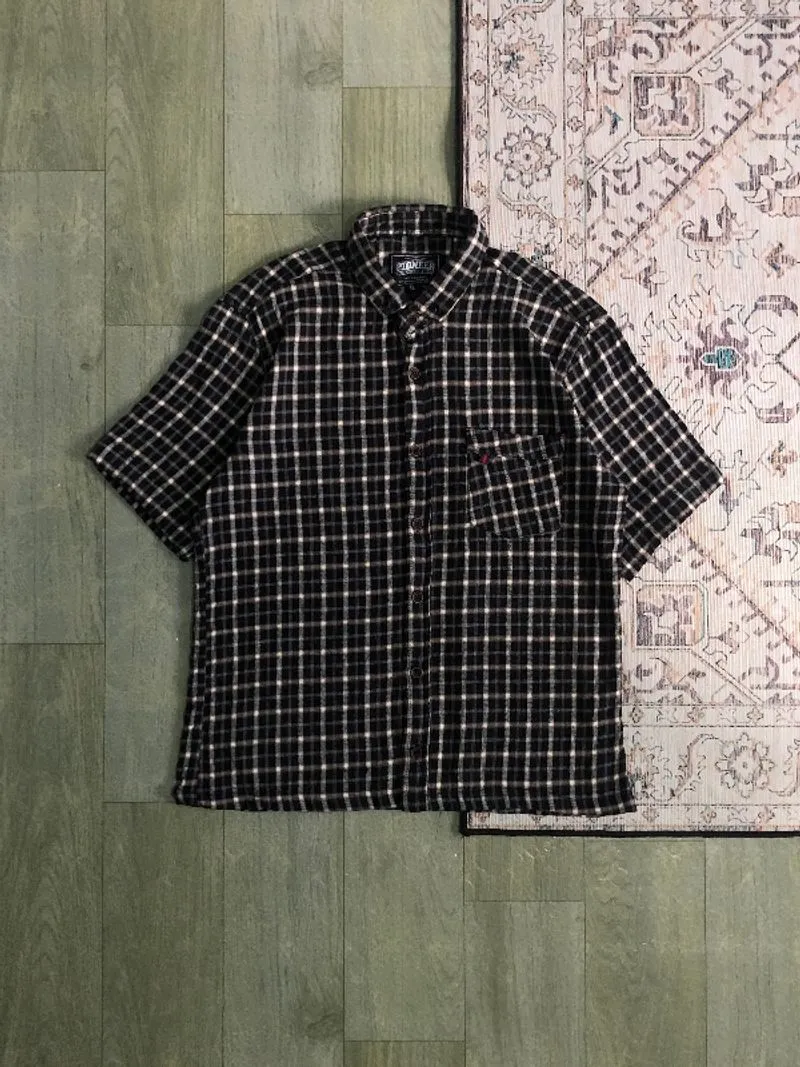 Boxy Shirt plaid short sleeve By PIONEER

 photo 1