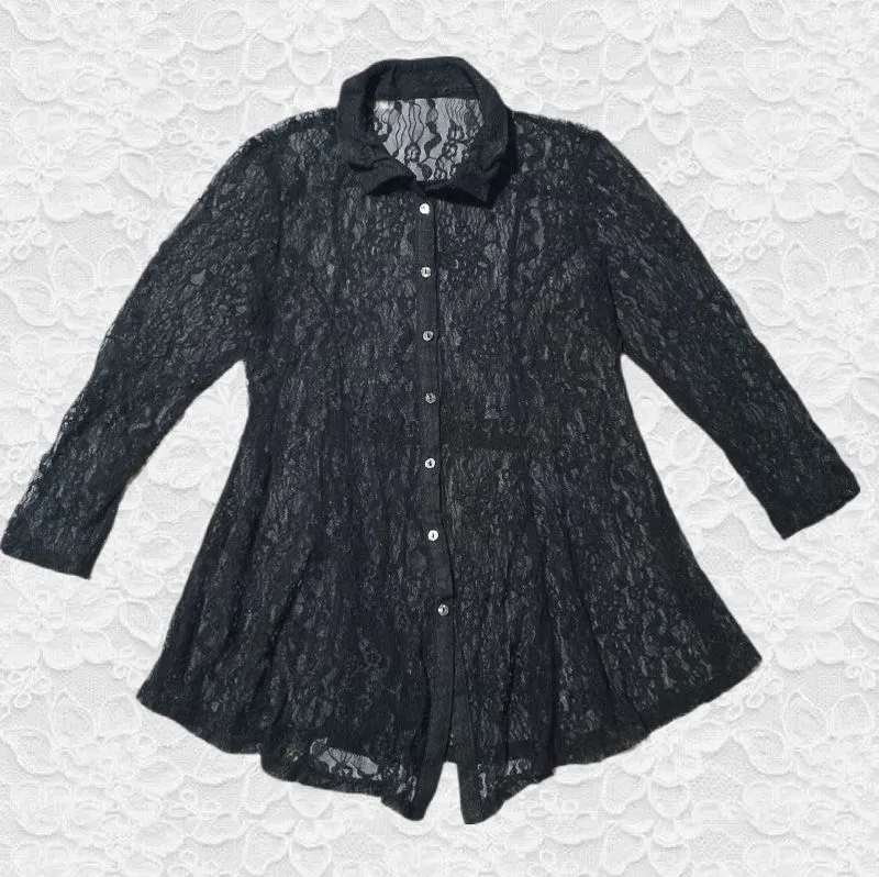 lace black dress photo 1