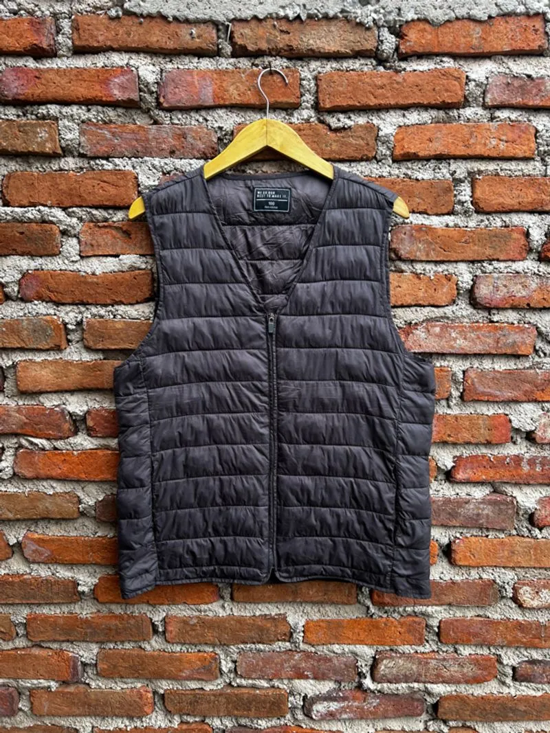 Vest Down gelembung warna grey photo 1