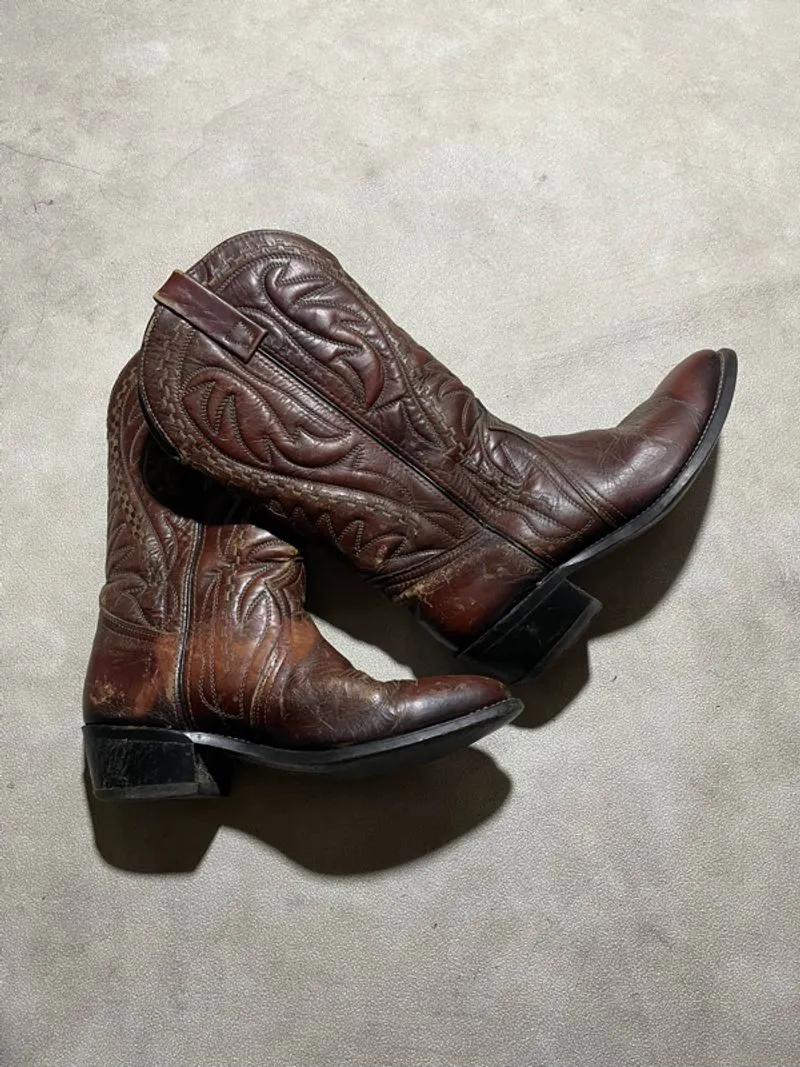 Vintage Y2k Cowboy Boots USA Made photo 1