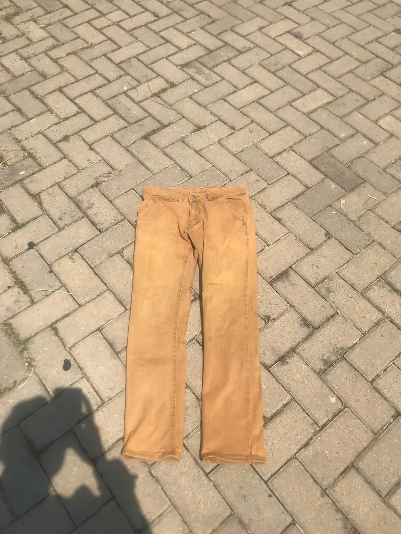 Minimalist Skinny jeans Wanita orange photo 1