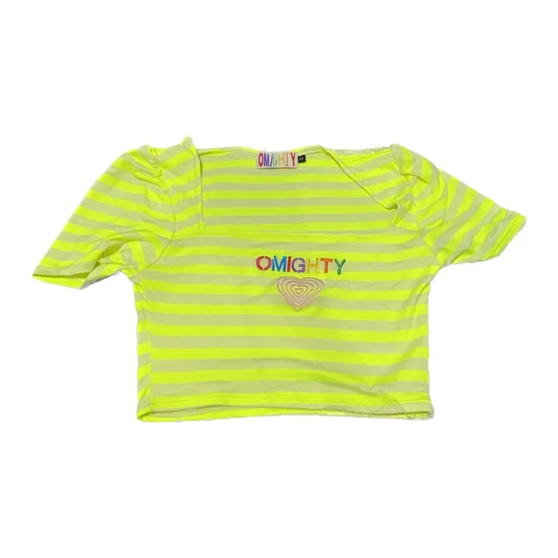 Omighty Crop top Wanita multicolor green photo 1