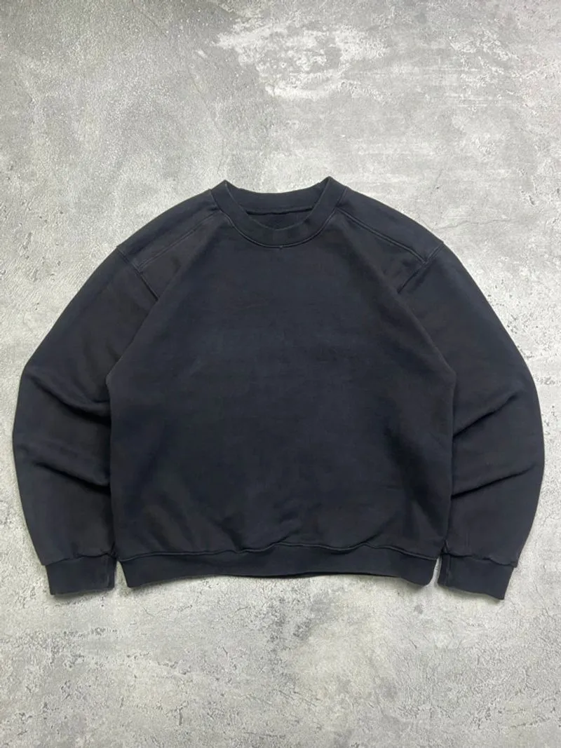 2000'S Heavy Weight Cotton Black Wash Crewneck photo 1