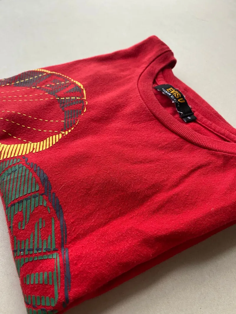 Evisu Vintage T-shirt Pria red photo 1
