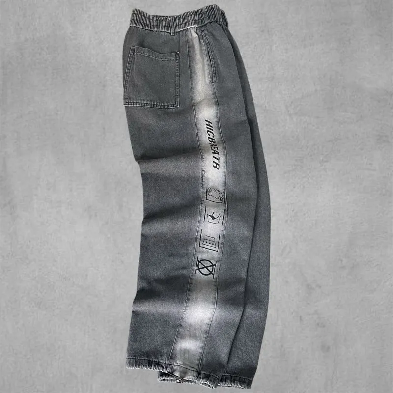 UNIQUE Y2K BAGGY JEANS LOOSE FIT photo 1