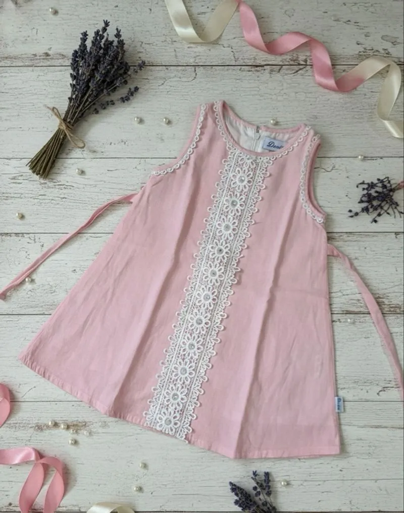 Dress Donitakids Pink Renda / dress anak / dress baby photo 1