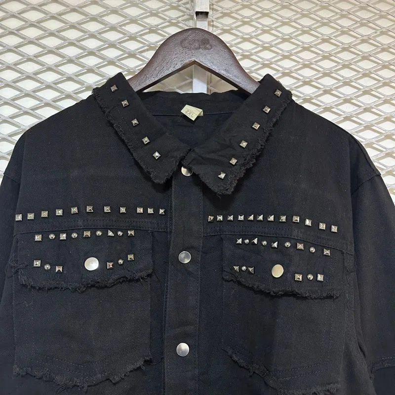 Distressed Punk Style Outer Denim photo 1
