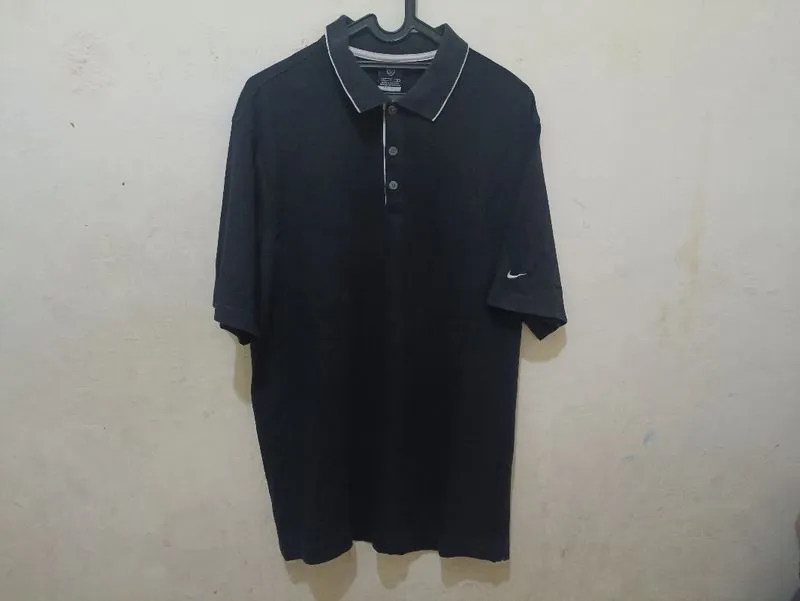 Polo Nike Golf Black List White photo 1