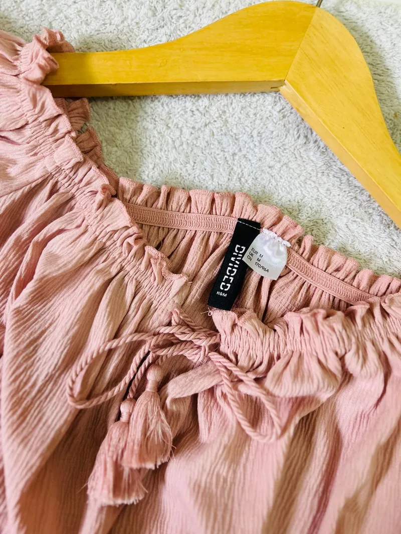 H&M Casual Crop top Wanita pink photo 1