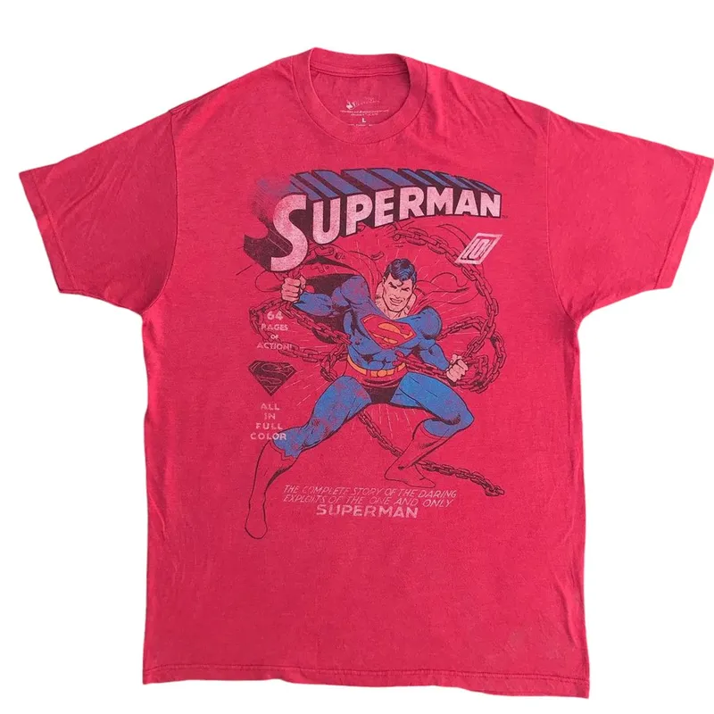 Vintage Cosplay T-shirt Pria red photo 1