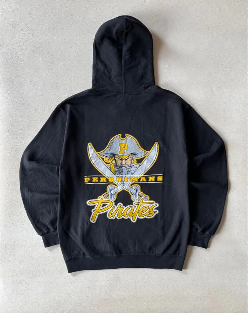 PIRATES BIG ART IN BACK Hoodie (ex gildan tag) photo 1