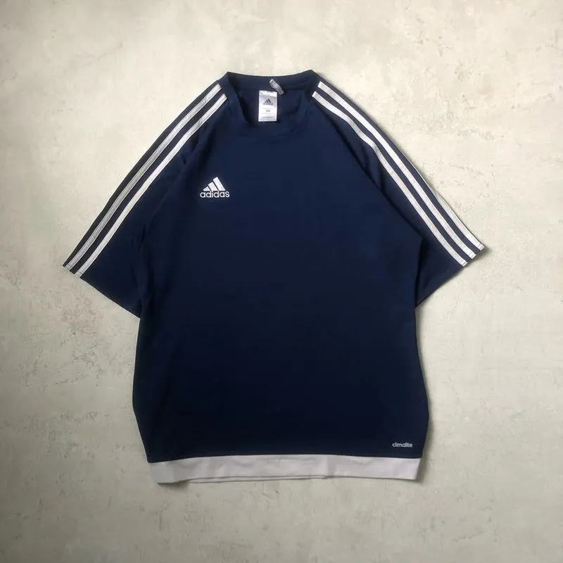 Adidas Sportswear Minimalist Jersey Pria white navy photo 1