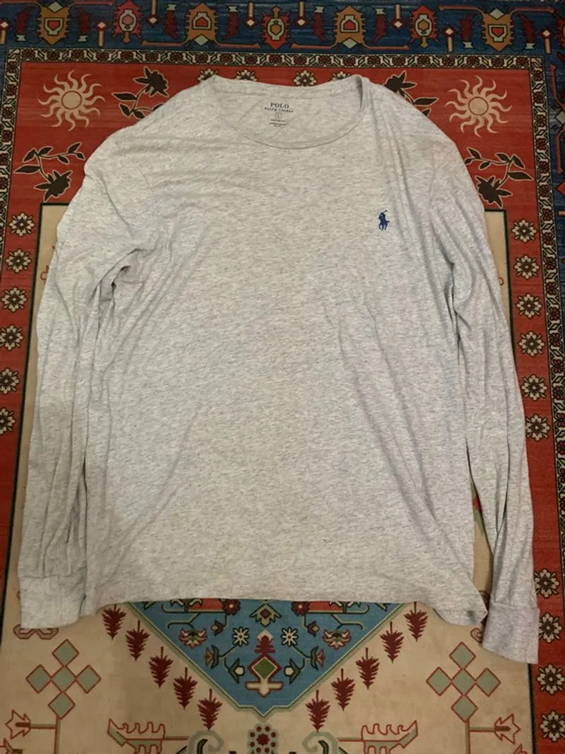 Polo Ralph Lauren Grey Longsleeve Size L photo 1