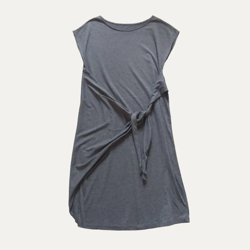 Casual Wrap dress Wanita gray photo 1