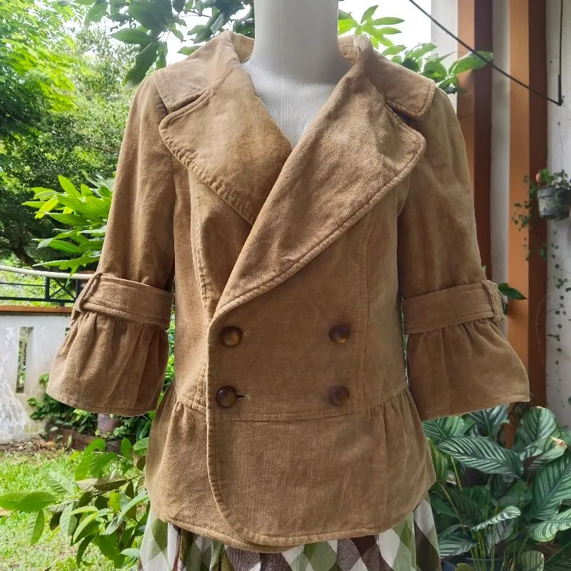 ZARA fitted blazer honey photo 1
