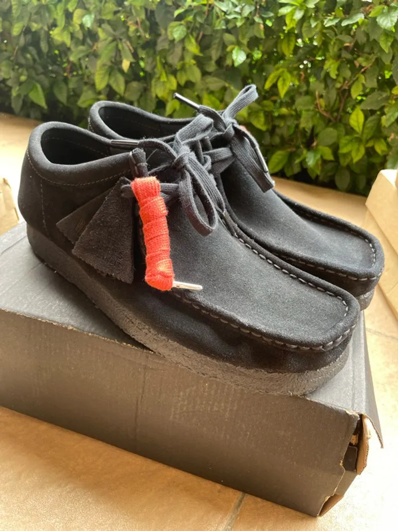 Clarks wallabee black suede original  photo 1