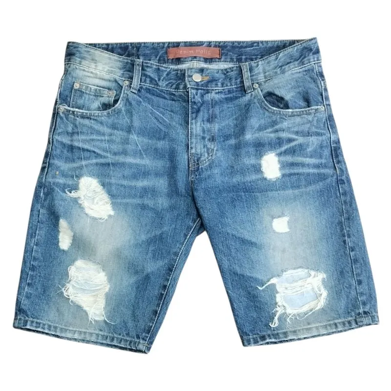 Celana Pendek Jeans Ripped Denim Holic (Unisex) photo 1
