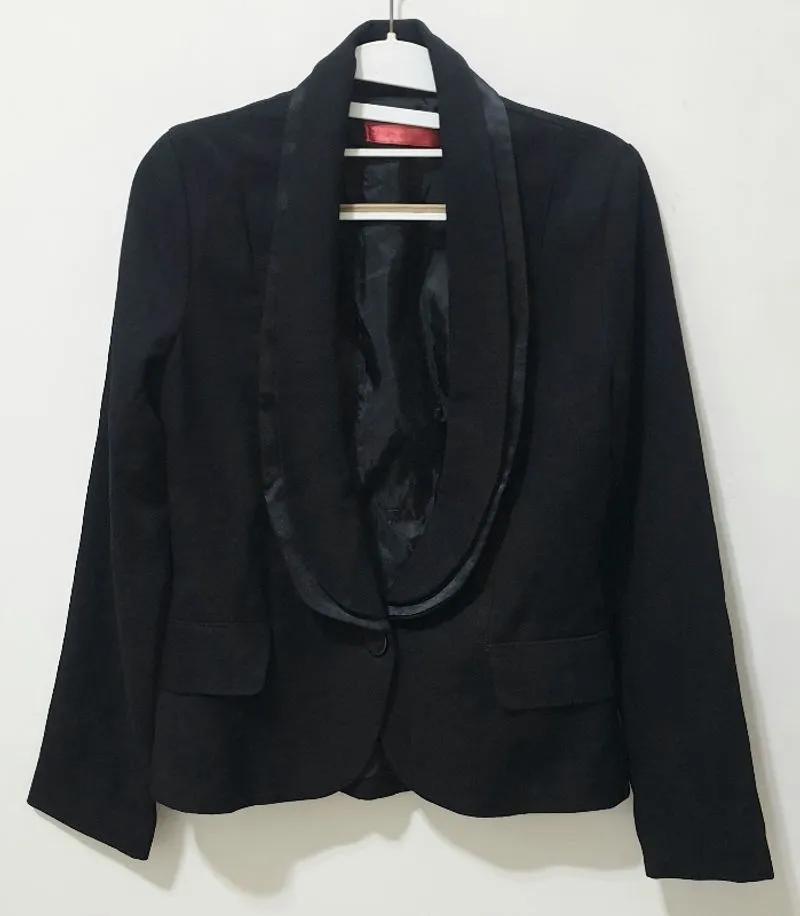 1 set Blazer hitam brand Korea dan inner brand USA photo 1