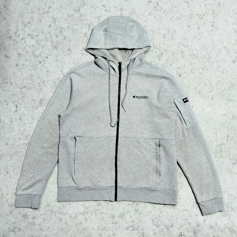 Pullover Hoodie pria DISCOVERY EXPEDITION Casual Grey Abu photo 1
