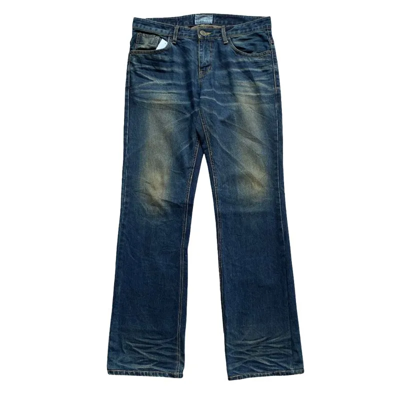 Japanese brand Streetwear Vintage Jeans Pria blue photo 1