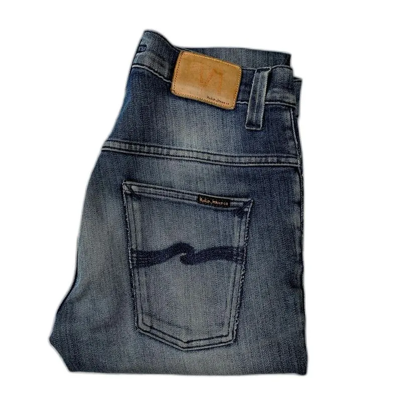 Nudie jeans w30 hem fit 30-32 stretch washed mulus otentik photo 1