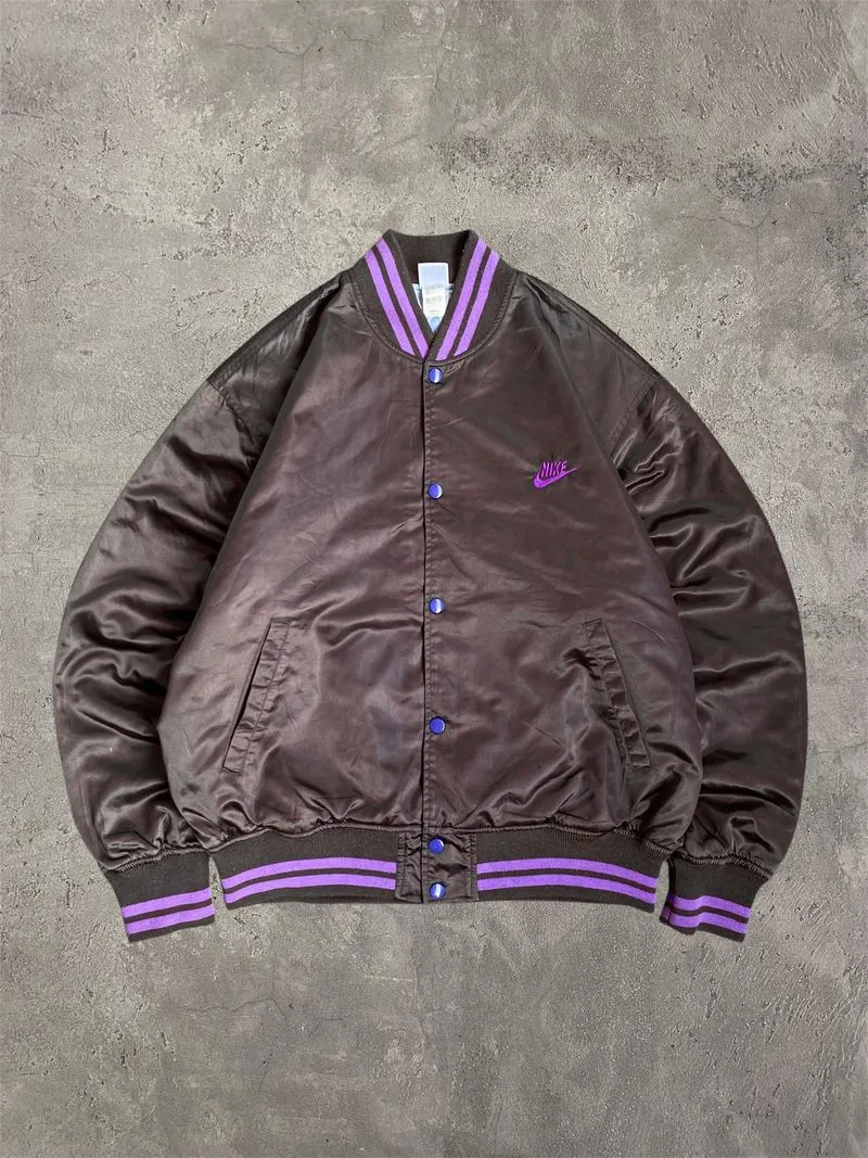 Y2K Nike Satin Varsity Jacket photo 1