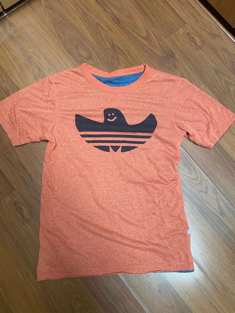 Adidas Streetwear T-shirt Pria navy orange photo 1