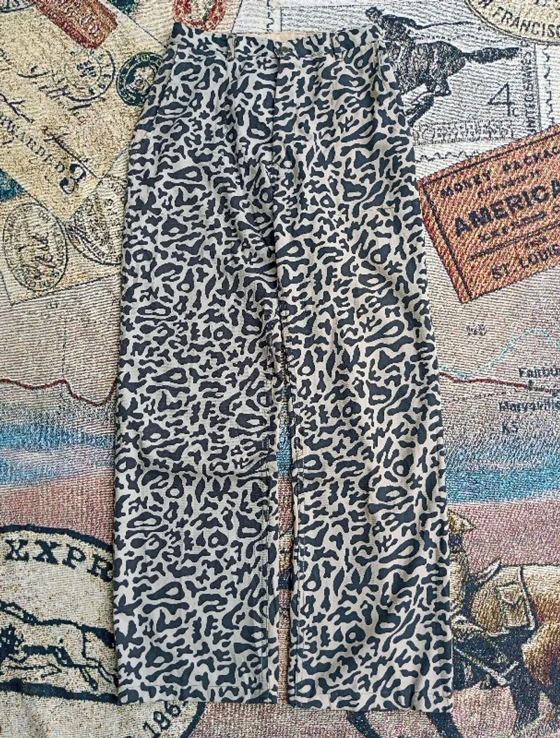 Y2k vintage 70s military baggy pants  photo 1