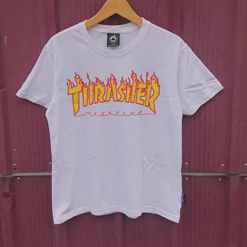 Kaos thrasher flame skateboarding  photo 1