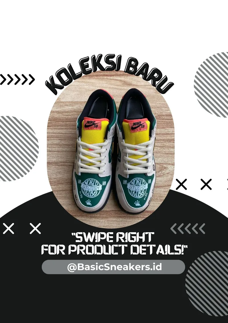Nike Sportswear Casual Sneakers Pria green gray photo 1