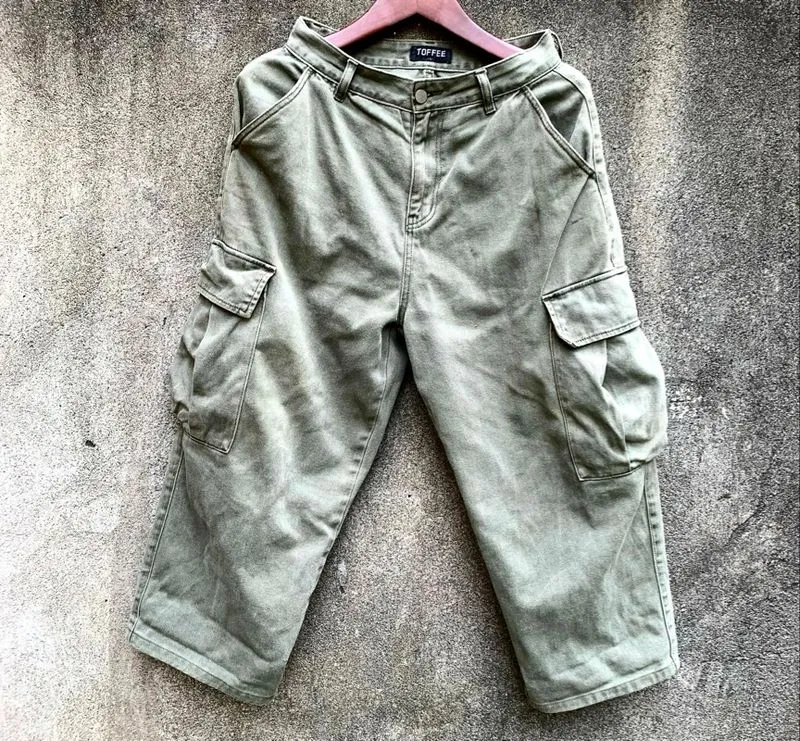 Y2K Vintage Kargo Jeans TOFFEE Balon Baggy crop fit 29-31 photo 1