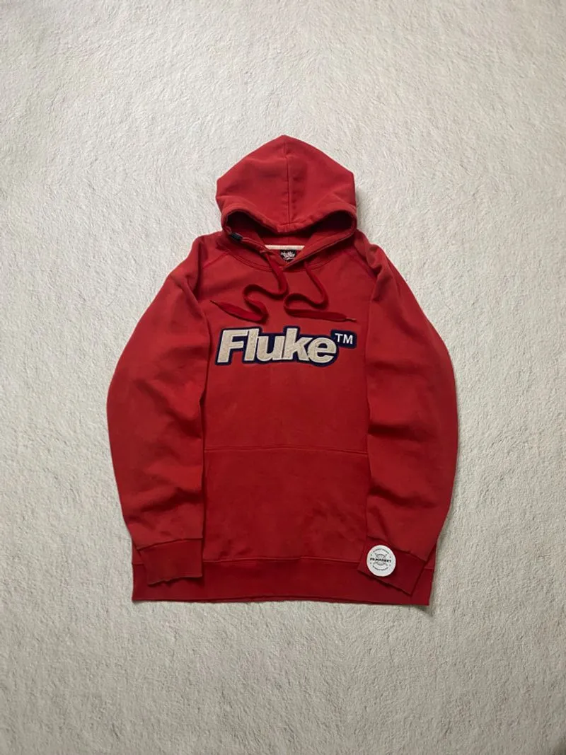 HOODIE FLUKE SKATEBOARD BORDIR BIG LOGO photo 1