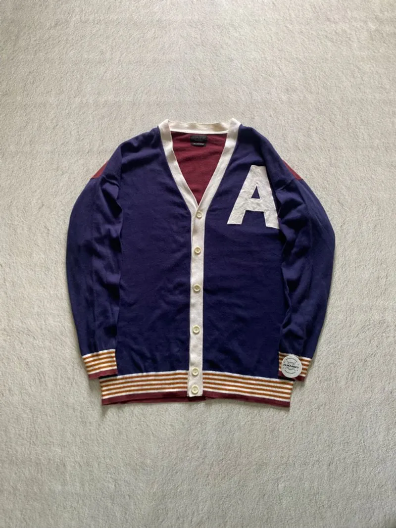 CARDIGAN RAJUT ZARA MAN LOGO A BIG photo 1