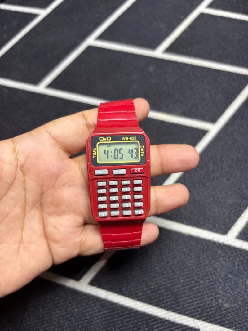 JAM Q&Q KALKULATOR MERAH photo 1