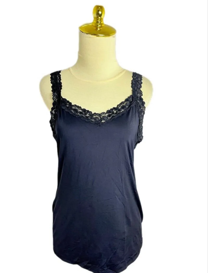 black v neck lace tanktop flower vintage gothic floral tengt photo 1