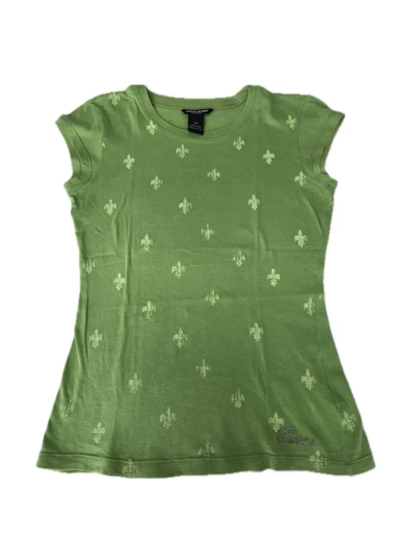 Vintage Y2K Guess Green Fitted Tee  photo 1