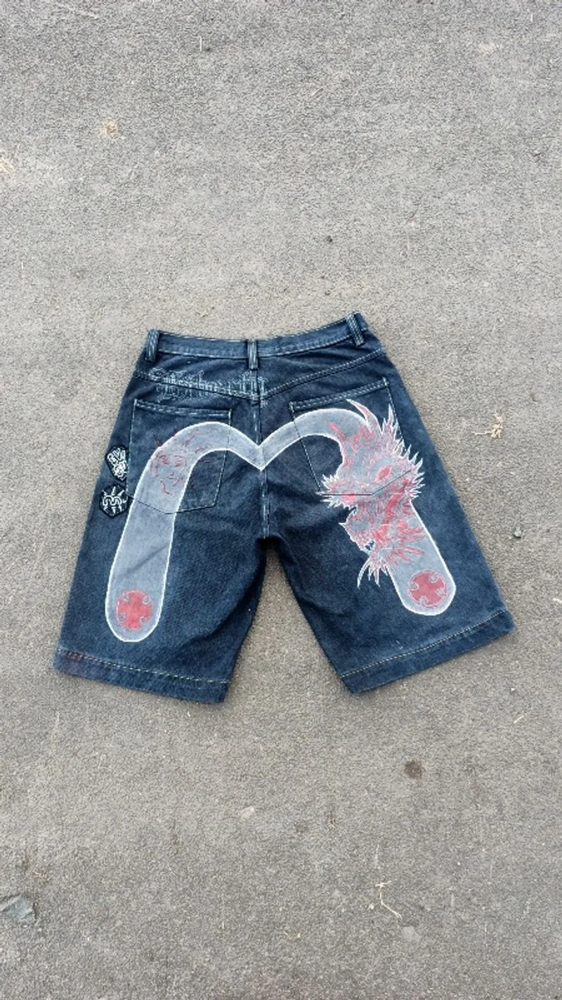 CUSTOM HANDMADE EVISU JORTS photo 1