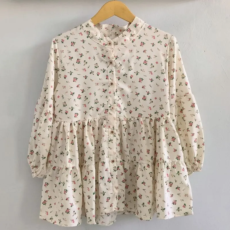 CUCI GUDANG ZENA RUFFLE BLOUSE LD 94 photo 1