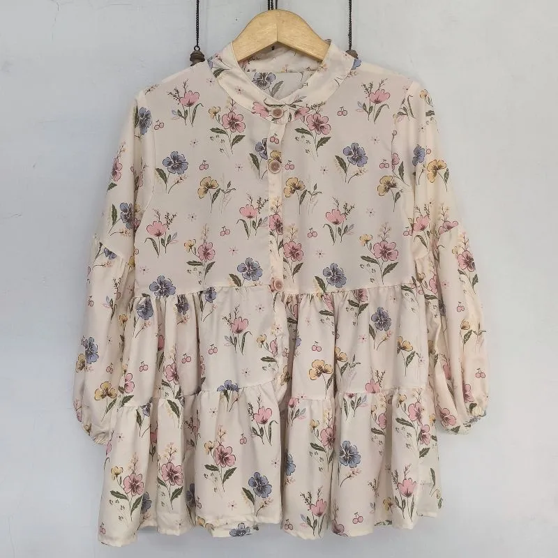 CUCI GUDANG ZENA RUFFLE BLOUSE LD 94  photo 1
