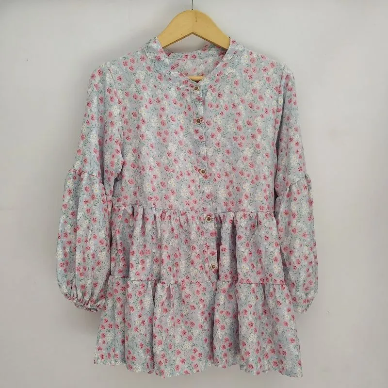 CUCI GUDANG ZENA RUFFLE BLOUSE LD 94  photo 1