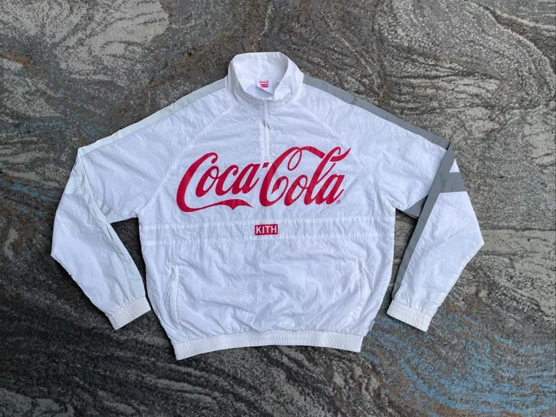 SS19 KITH x Coca-Cola 1/4zip nylon jacket Reflective stripe photo 1