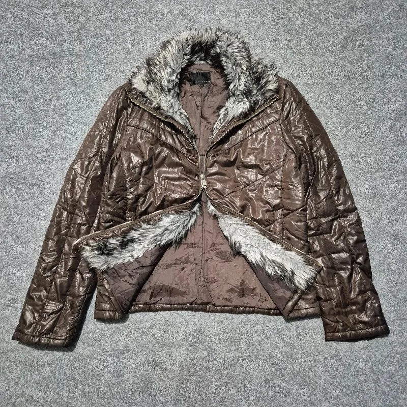 Spinash puffer fur jacket photo 1