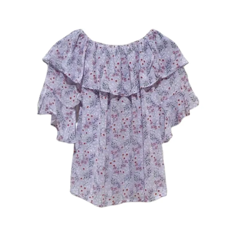 Vintage Fairy Blouse Wanita purple photo 1