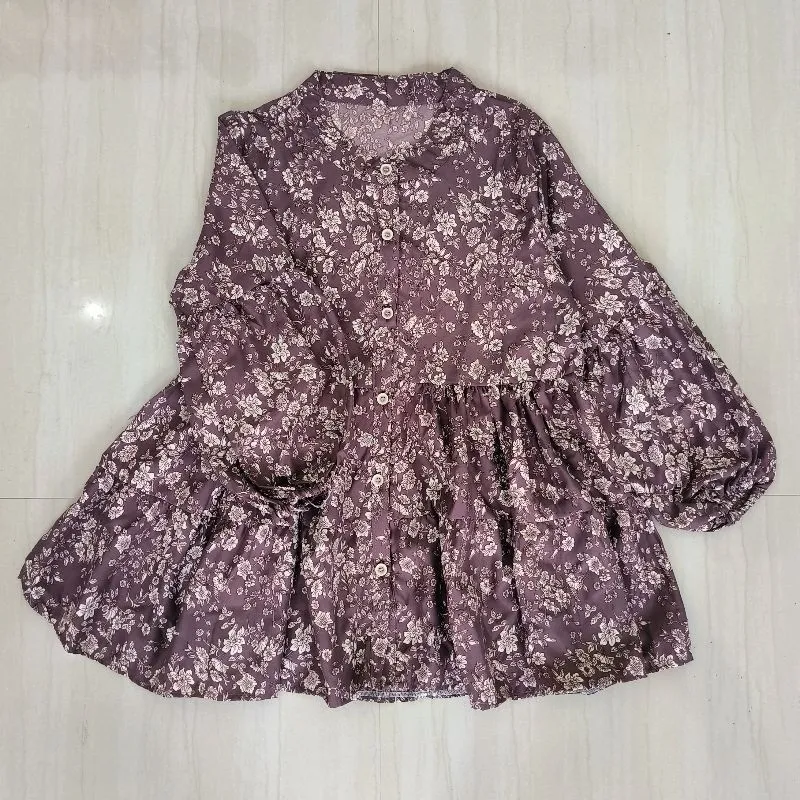 CUCI GUDANG ZENA RUFFLE BLOUSE LD 94 photo 1